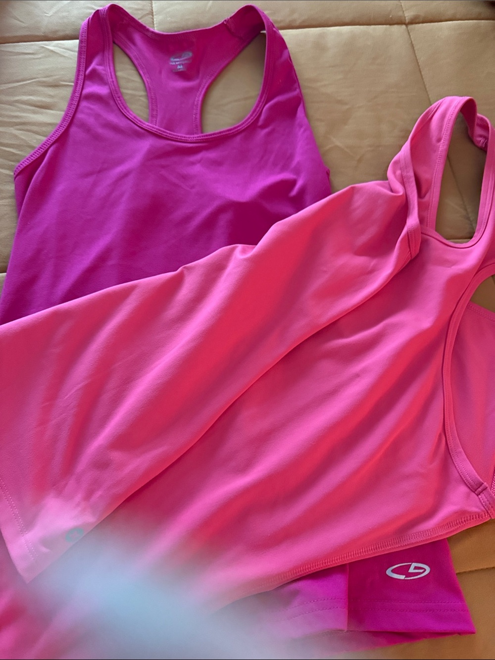 RBX Women's Racerback Tank Tops in Hot Pink and Fuchsia
